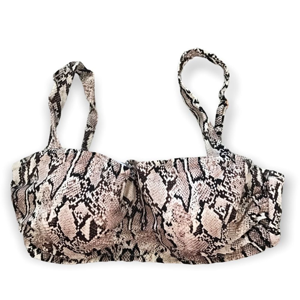 3/$15 Animal print bathing suit top / push up bra